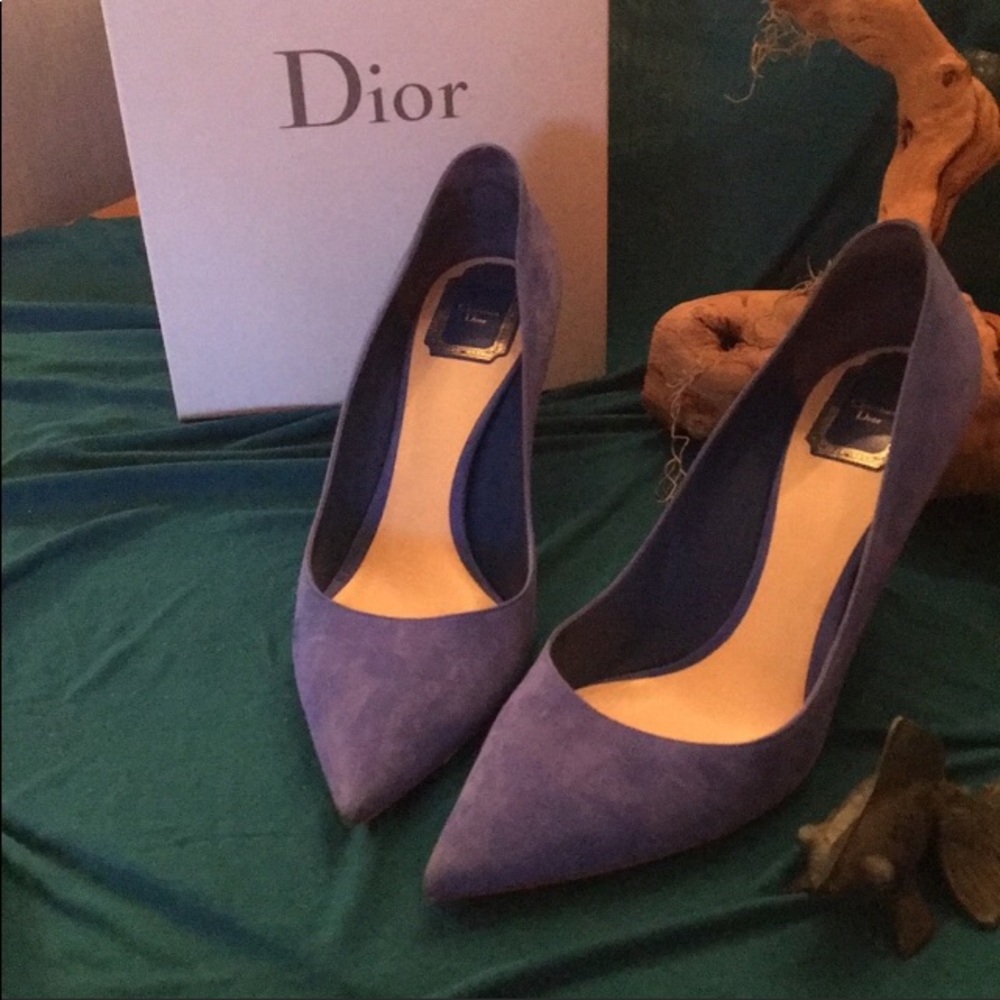 Dior Blue suede shoes in mint condition